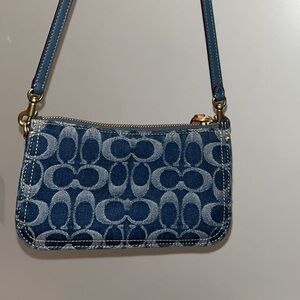 Coach denim blue penn bag